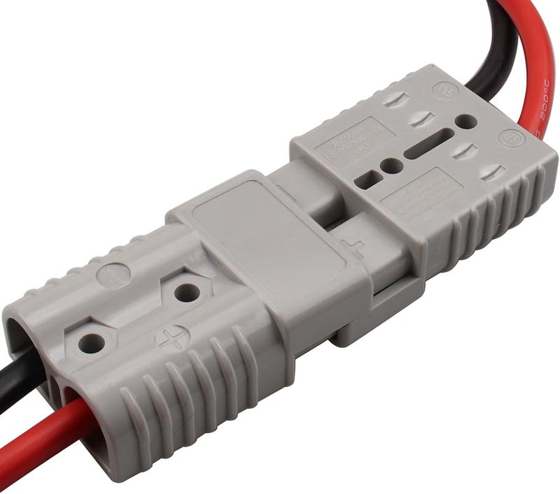 Bumbesti 175A Battery Quick Connect Disconnect Plug Jumper 6AWG Cables Connectors for Anderson Connector Plug One-to-One Customization Power Forklift Connector (2 * 6 AWG 47inch) - Image 4